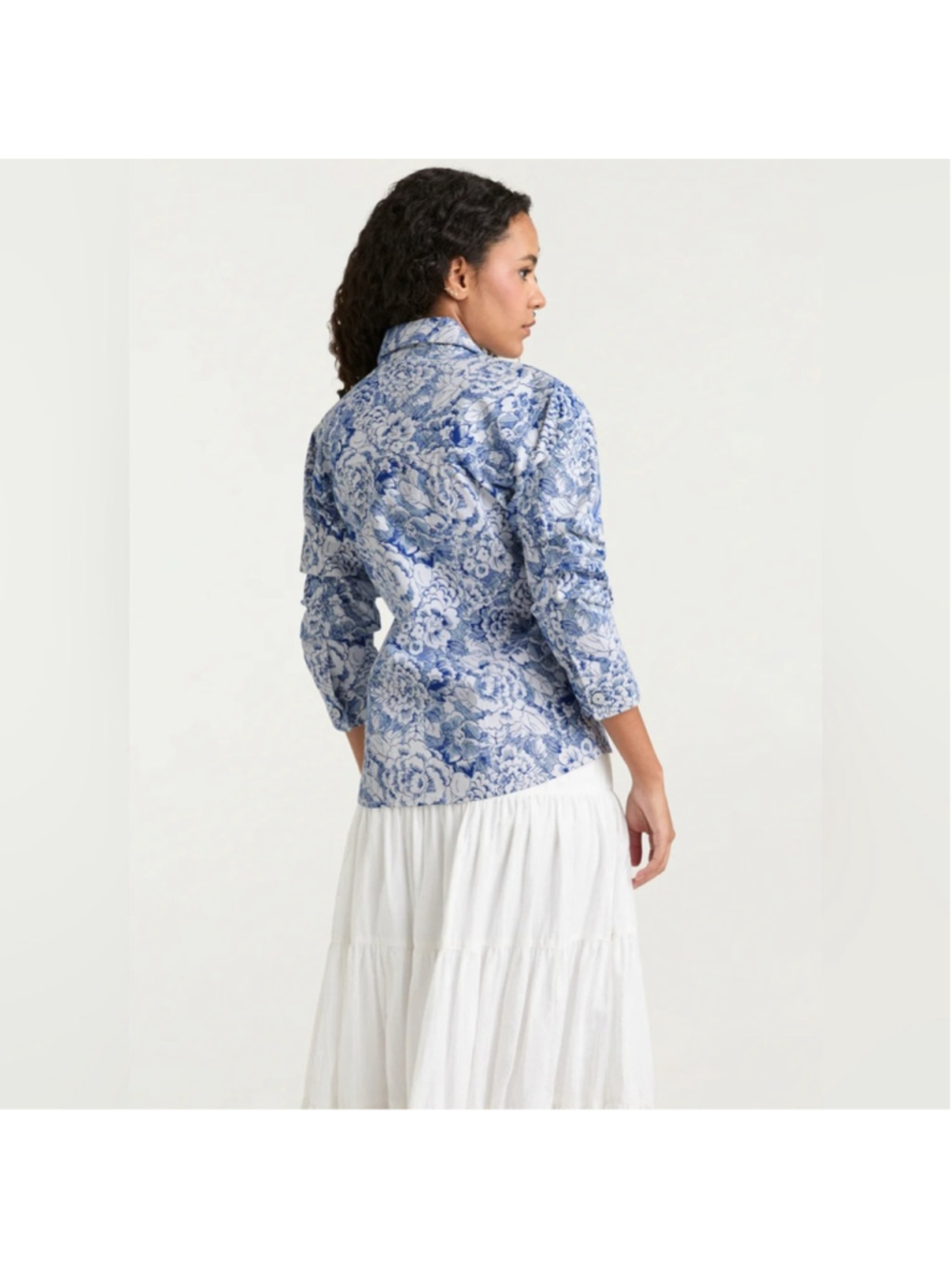 Cinq à Sept Sketchbook Floral Scrunched Canyon Jacket - Picture 6 of 14